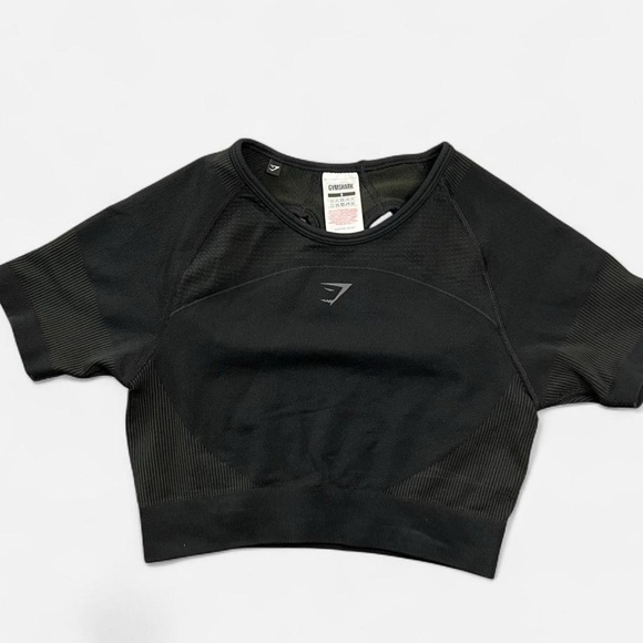 Gymshark bundle Black‎ and Gray Cropped Tops Size Small - Picture 3 of 7